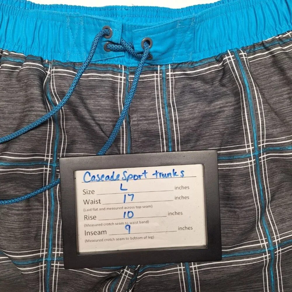 Cascade Sport Board Shorts Swim Trunks Mens Large Summer Beach Drawstring Pocket